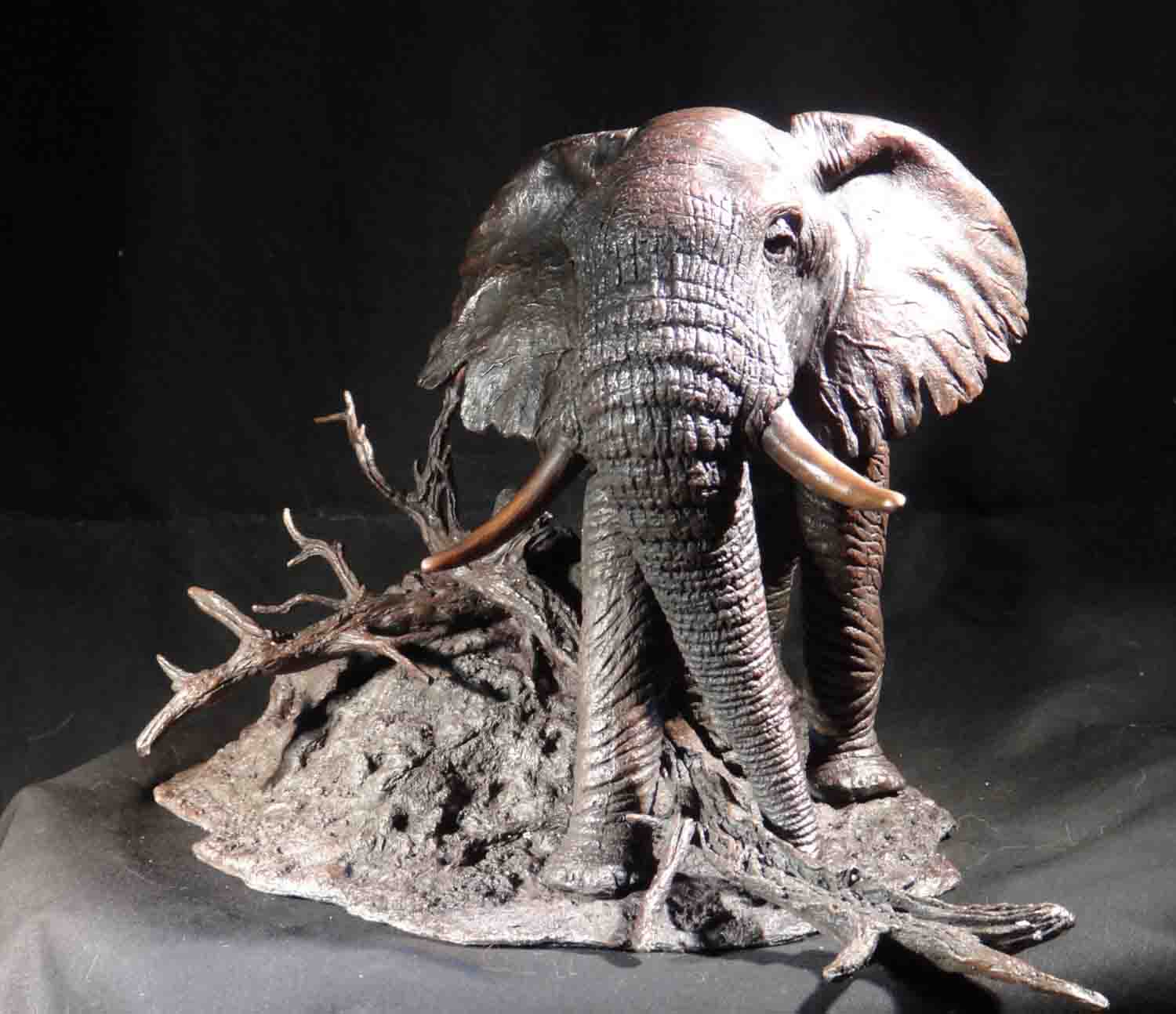 david shepherd  bronze elephant sculpture 1