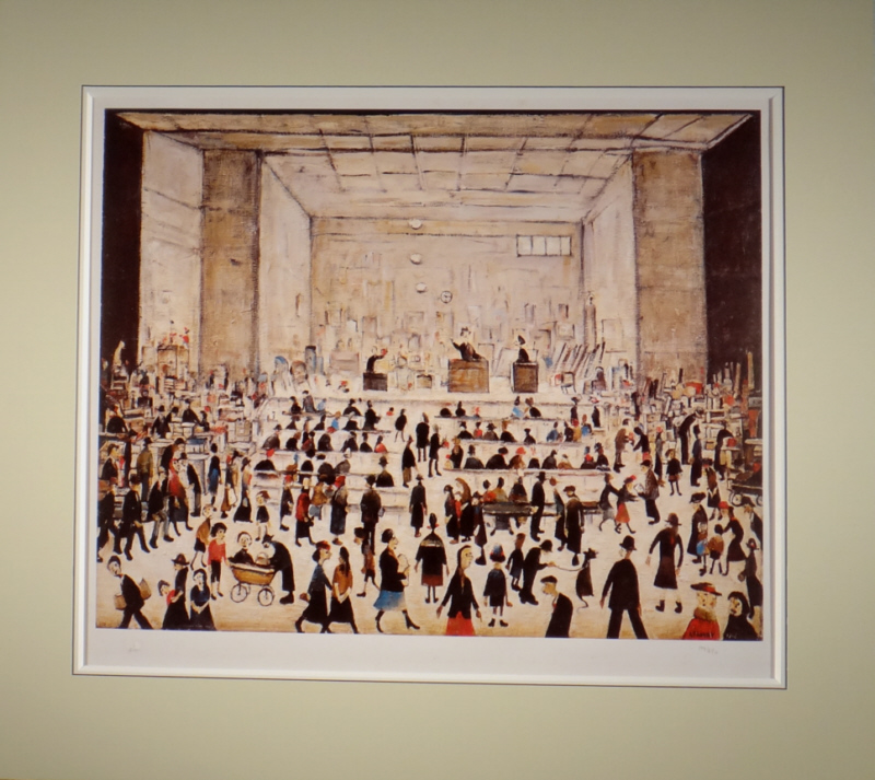lowry, print, auction