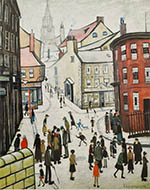 Lowry signed limited edition print, Berwick-on-Tweed lowry signed print, berwick on tweed print