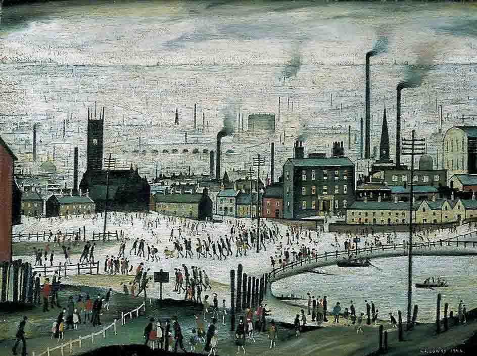 L.S.Lowry, Lowry, industrial town,signed limited edition print