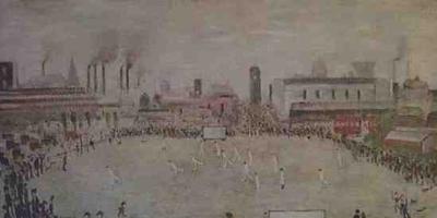 lowry lancashire cricket print
