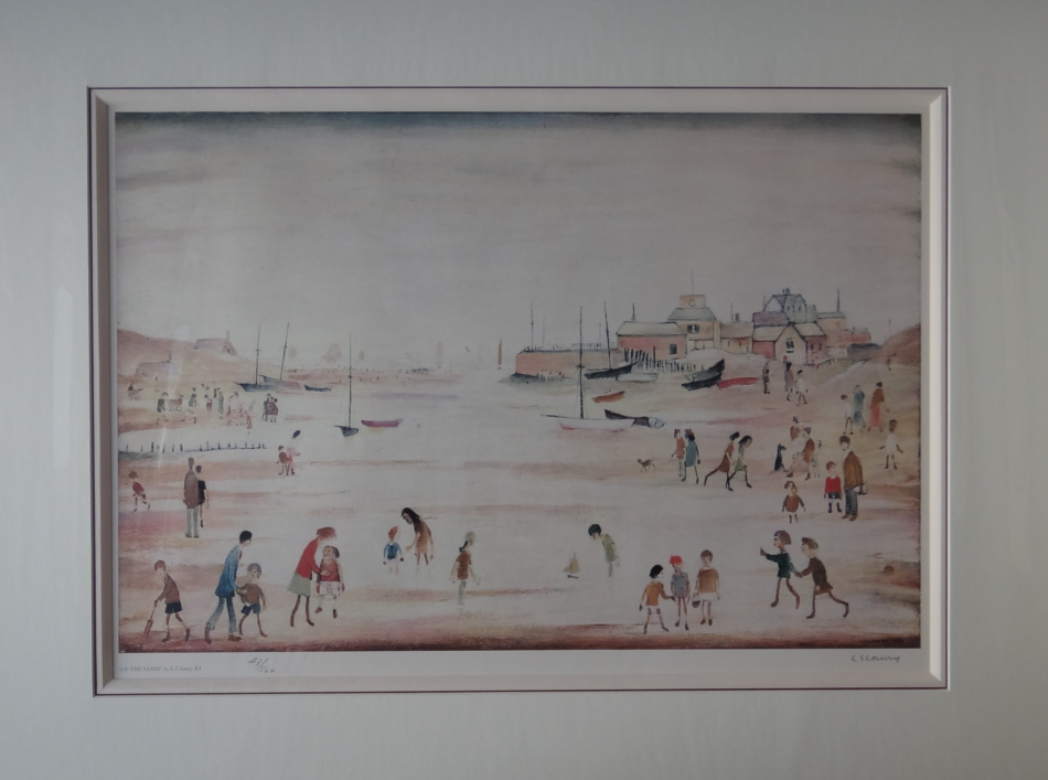 lowry on the sands print