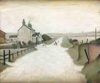 lowry country road near lytham original painting