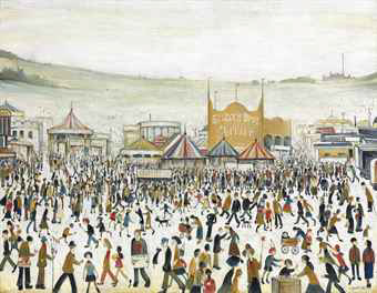 lowry fun at the fair Daisy Nook original painting