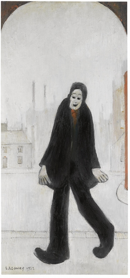 lowry man walking original painting