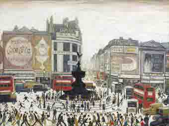 lowry piccadilly circus original painting