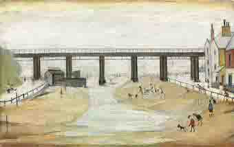 lowry sandsend original painting