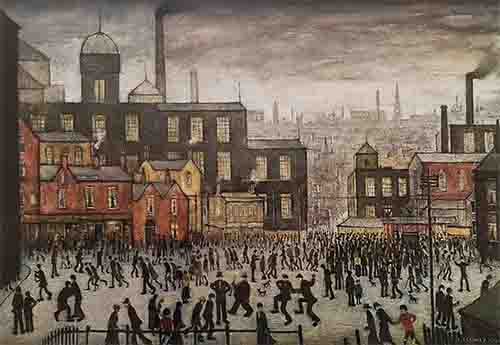 lowry signed prints, Our town lowry signed prints, our town