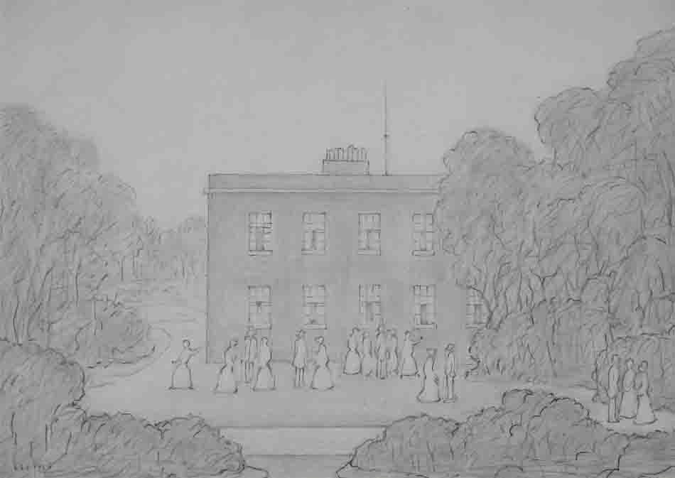 lowry pencil house drawing