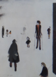 lowry signed prints, figures in the park lowry signed prints, figures in the park