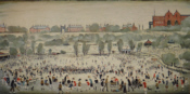 lowry signed prints, Peel park lowry signed prints, peel park