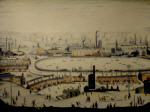 lowry signed prints, the pond lowry signed prints, pond