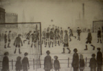 lowry signed prints, Football Match lowry signed prints, football match