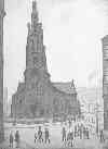 lowry signed prints, st. simon's church lowry signed prints, st. simon's church