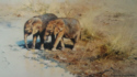 david shepherd african babies elephants, signed, limited edition, print