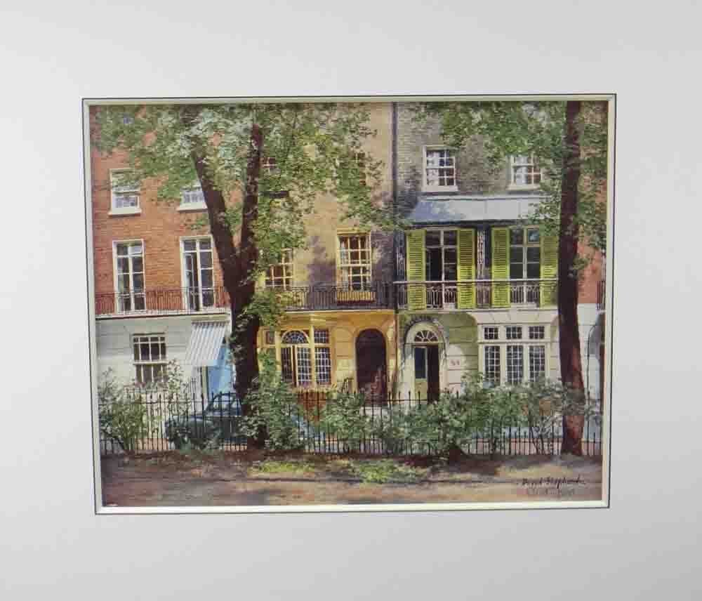 David Shepherd brompton square, london print mounted