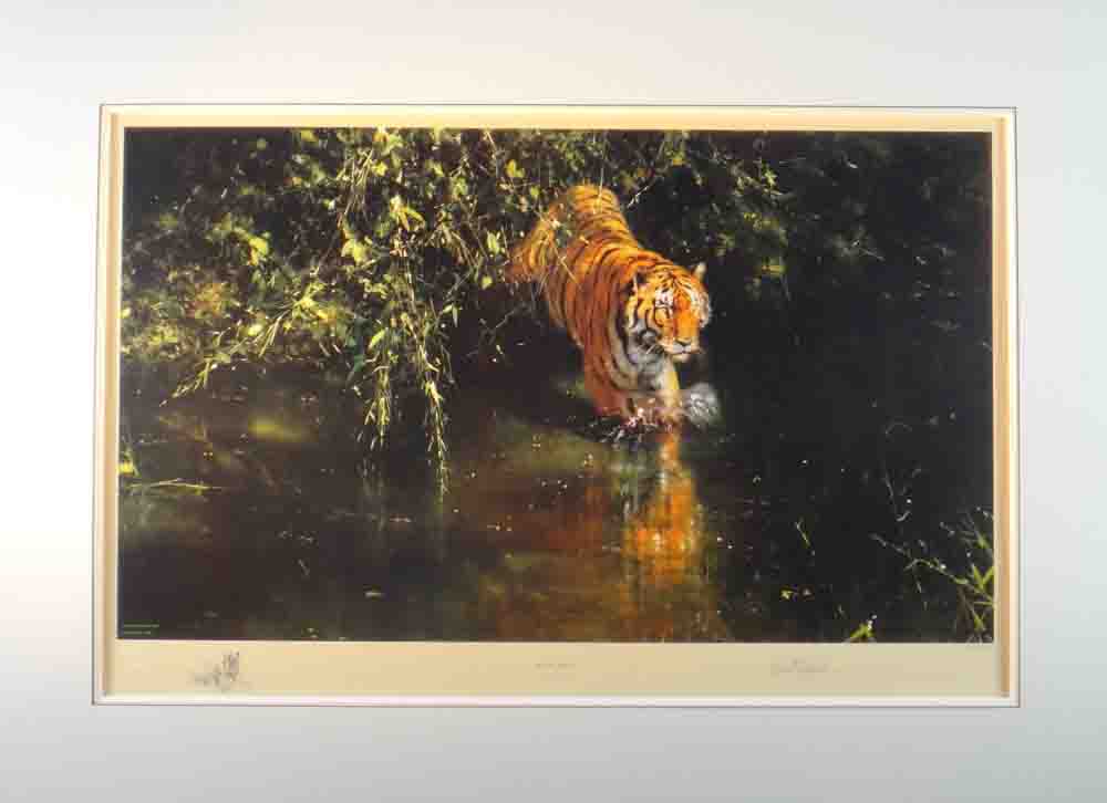 david shepherd  burning bright print mounted