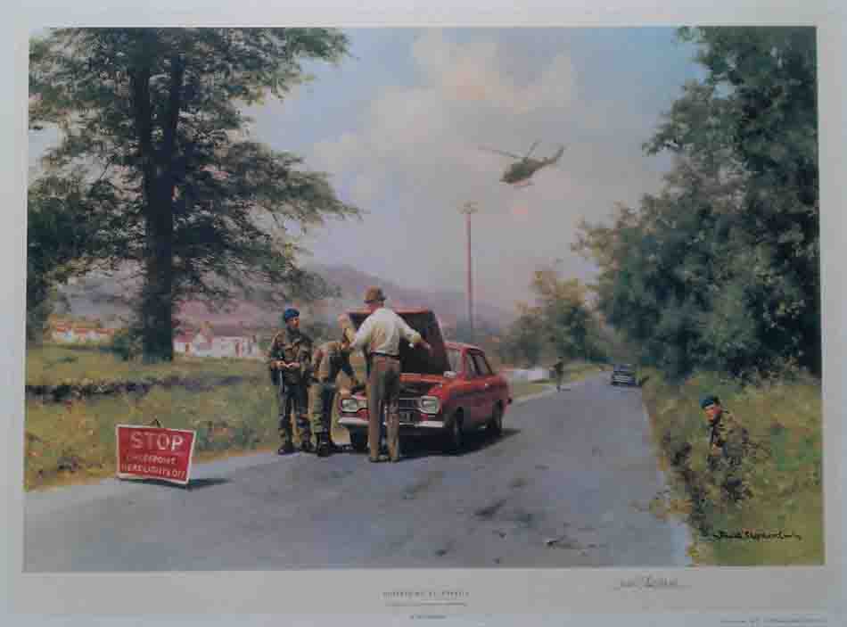 david shepherd checkpoint at Fork hill print