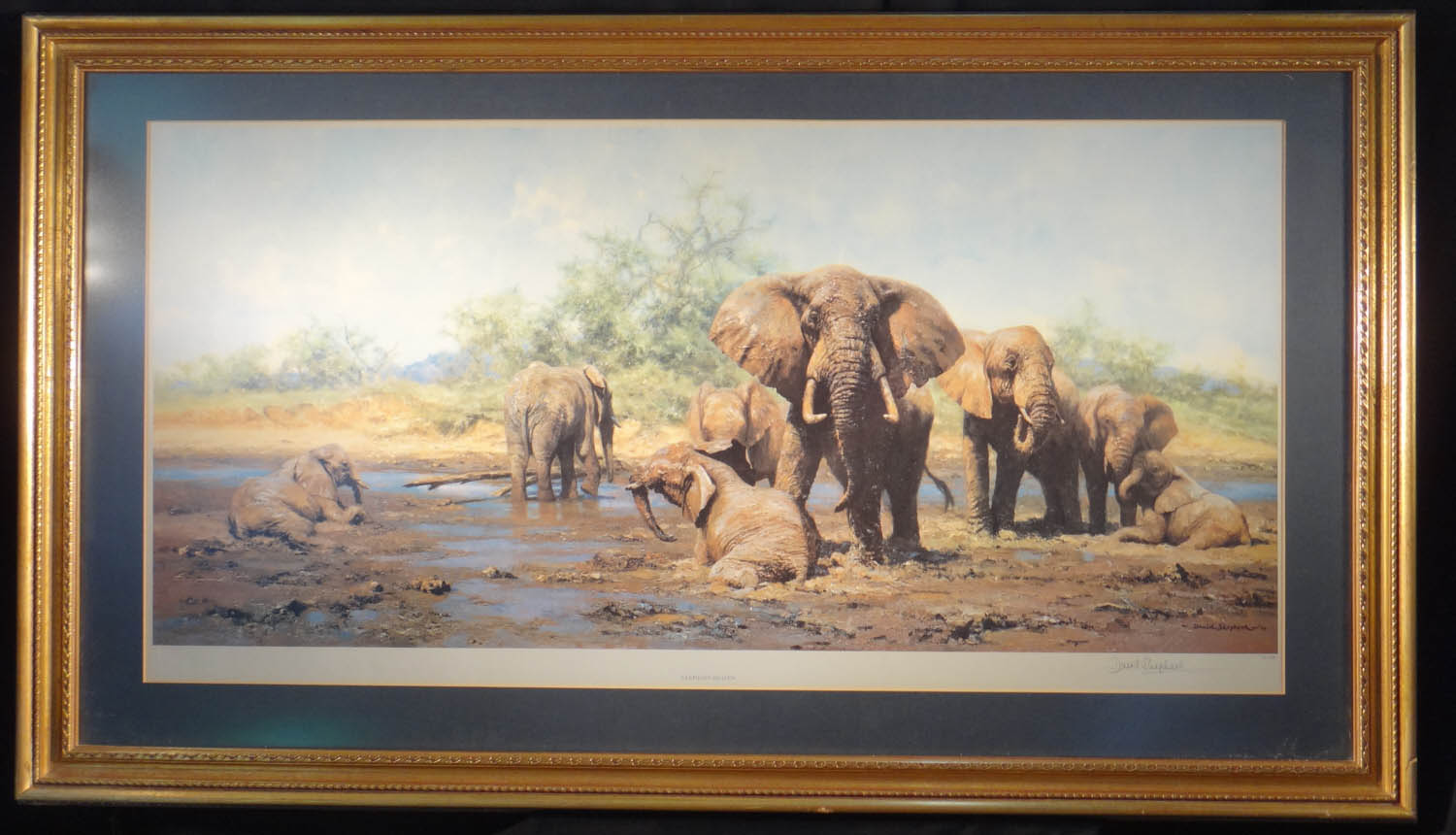 david shepherd signed limited edition print elephant heaven