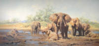 david shepherd elephant heaven elephants, signed, limited edition, print