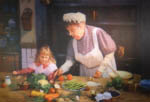 grannie's kitchen David Shepherd victorian scene print
