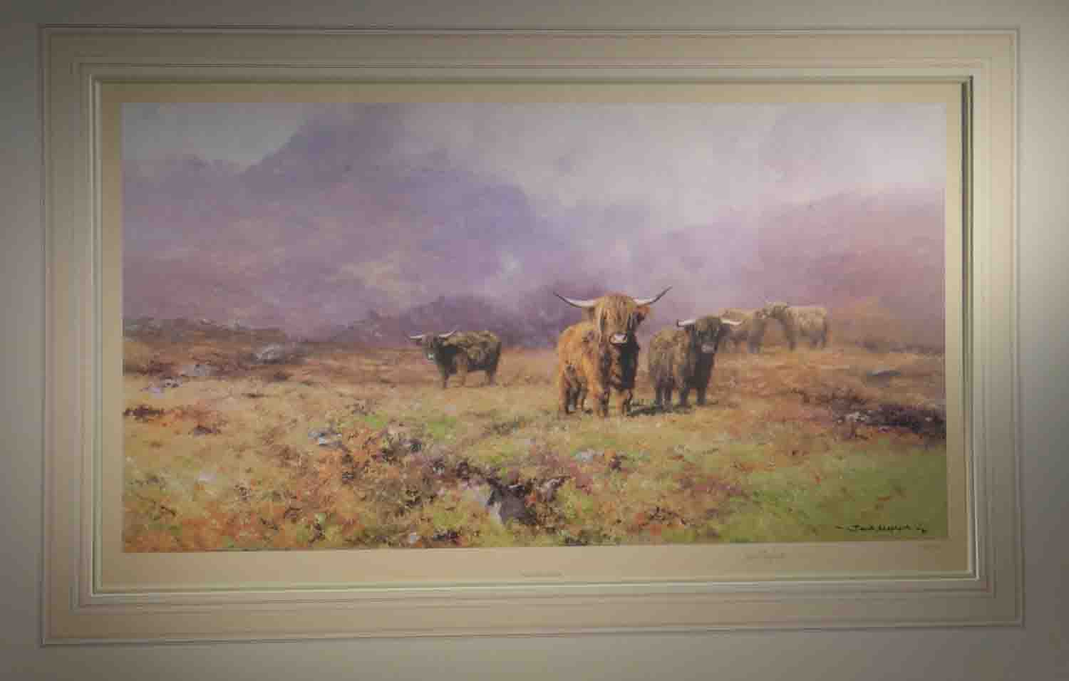 david shepherd, Highland Cattle, print