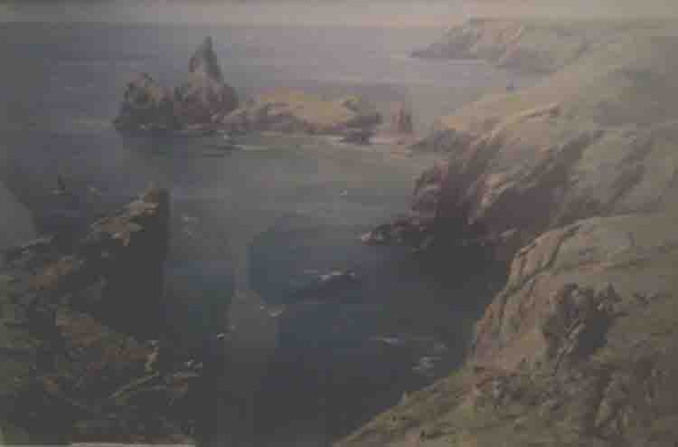 David Shepherd kynance cove cornwall, England print