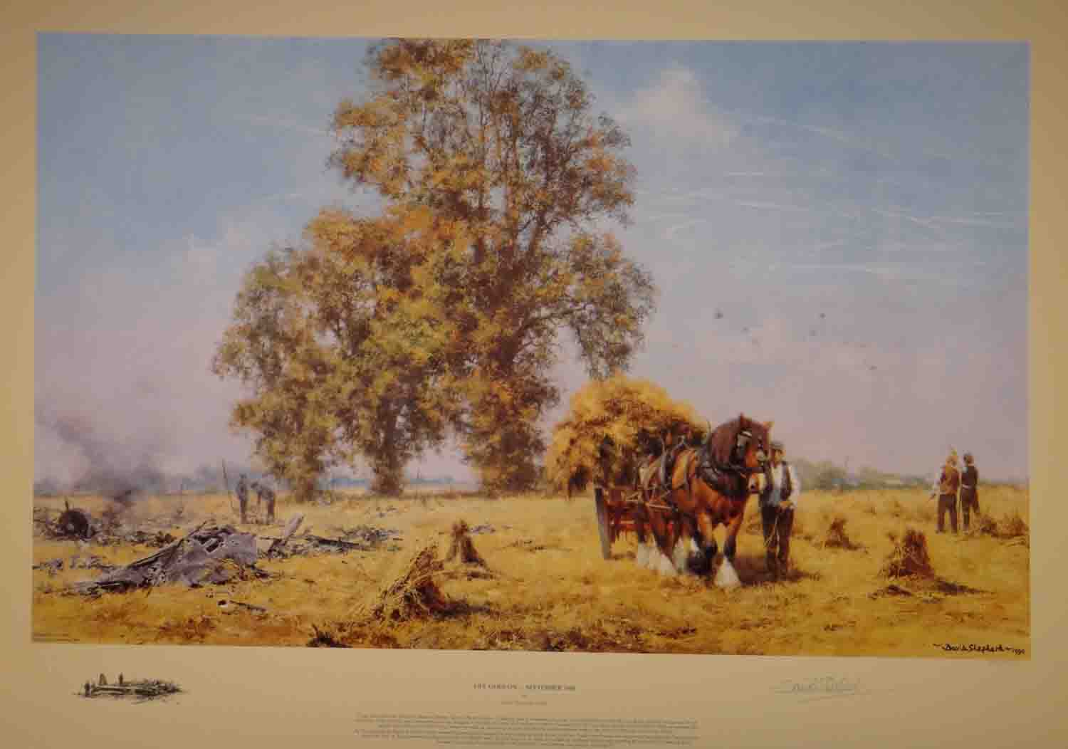  life goes on, farming scene, 1940, aviation