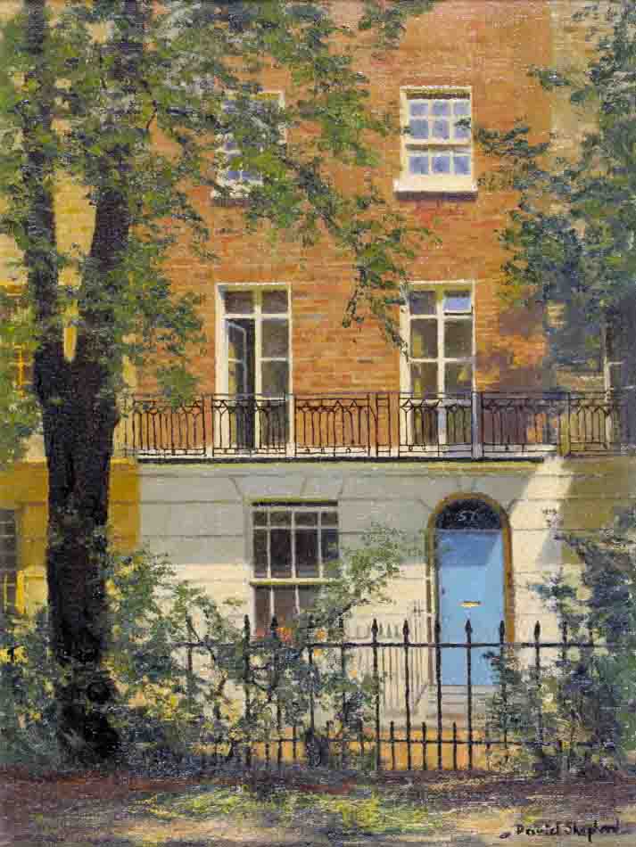 david shepherd brompton square, london, painting