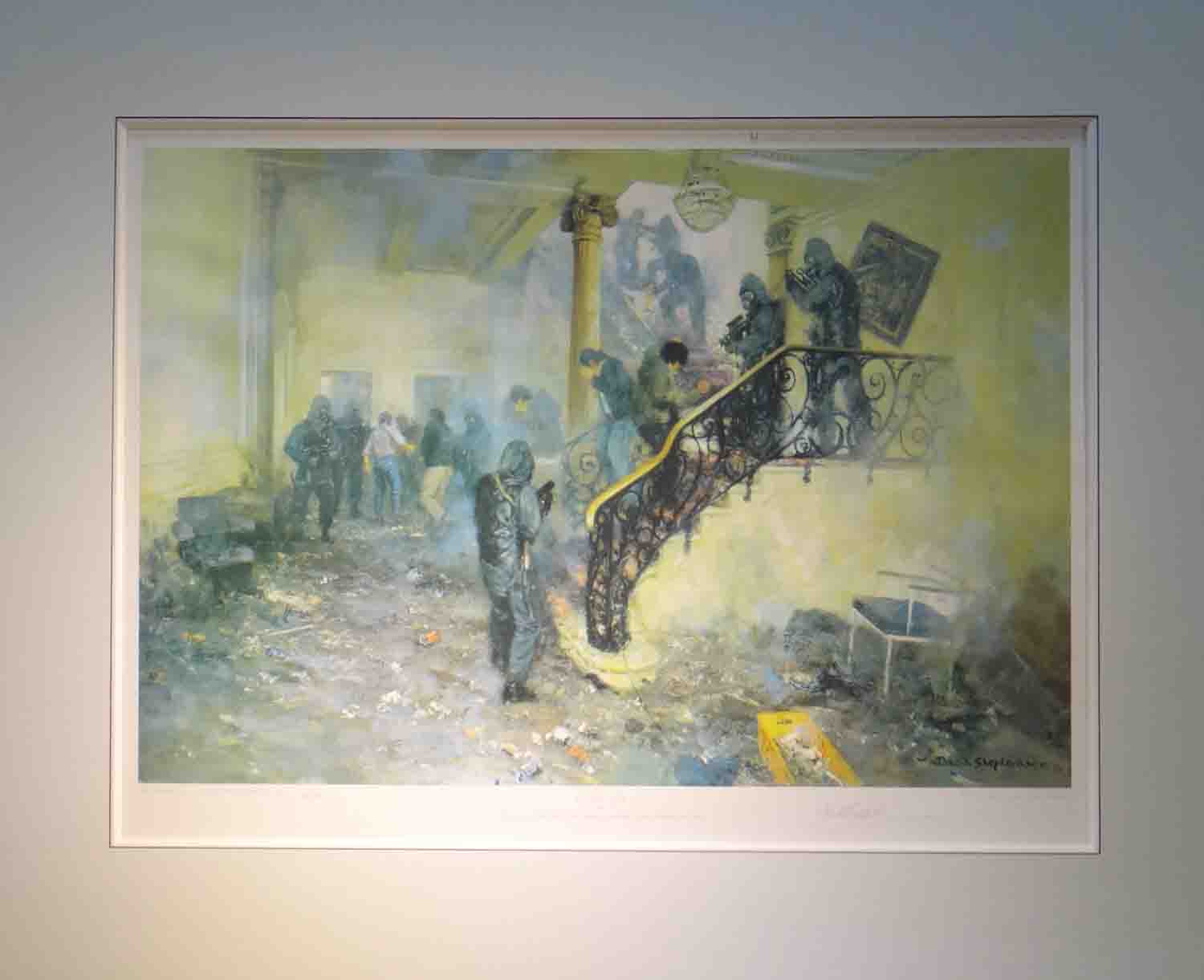 david shepherd sas iran embassyseige print