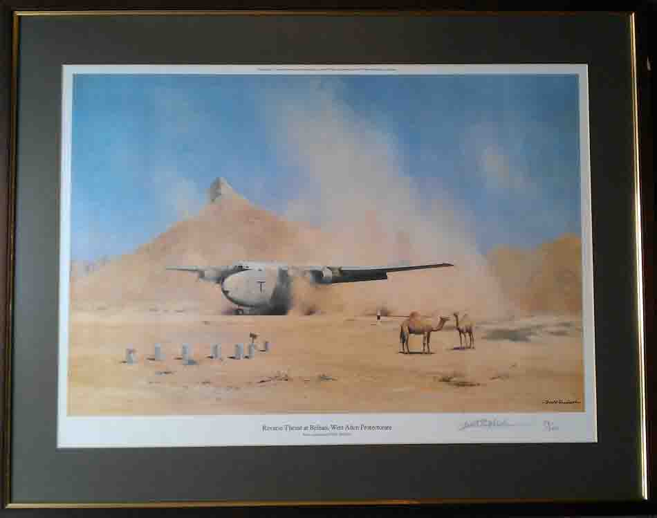 shepherd, reverse thrust at Beihan, west Aden, protectorate, aviation