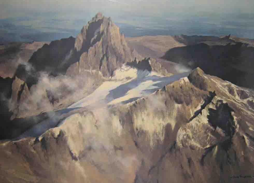 david shepherd snowontheequator print david shepherd snowontheequator print
