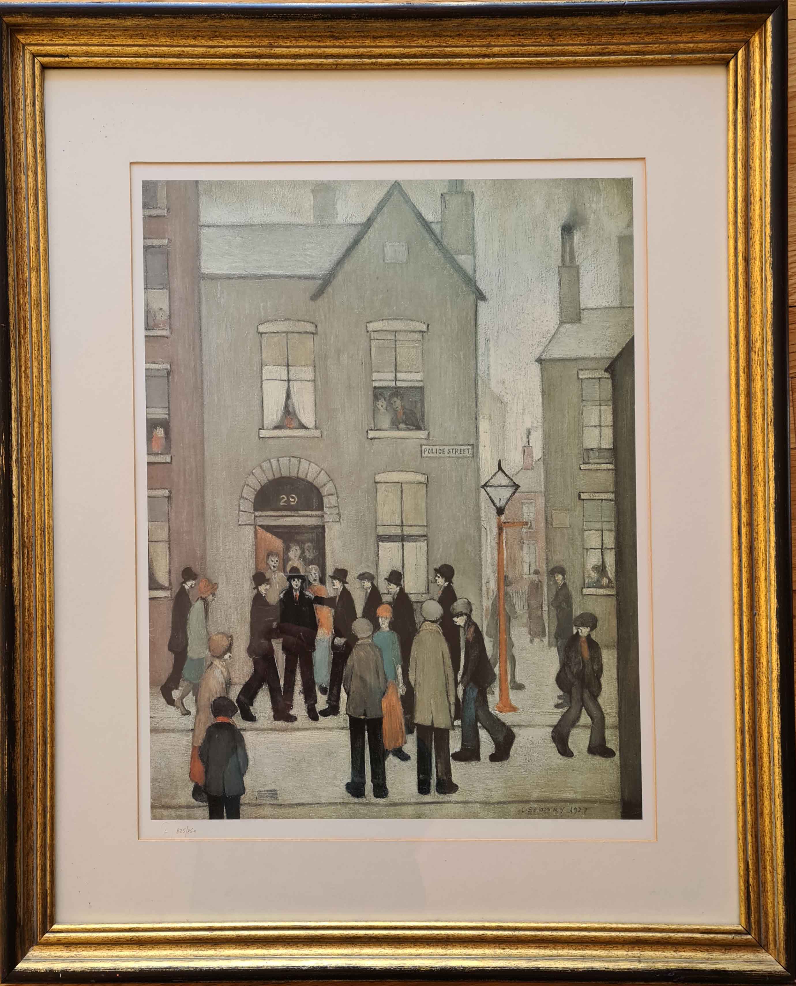 lowry, arrest, limited edition print