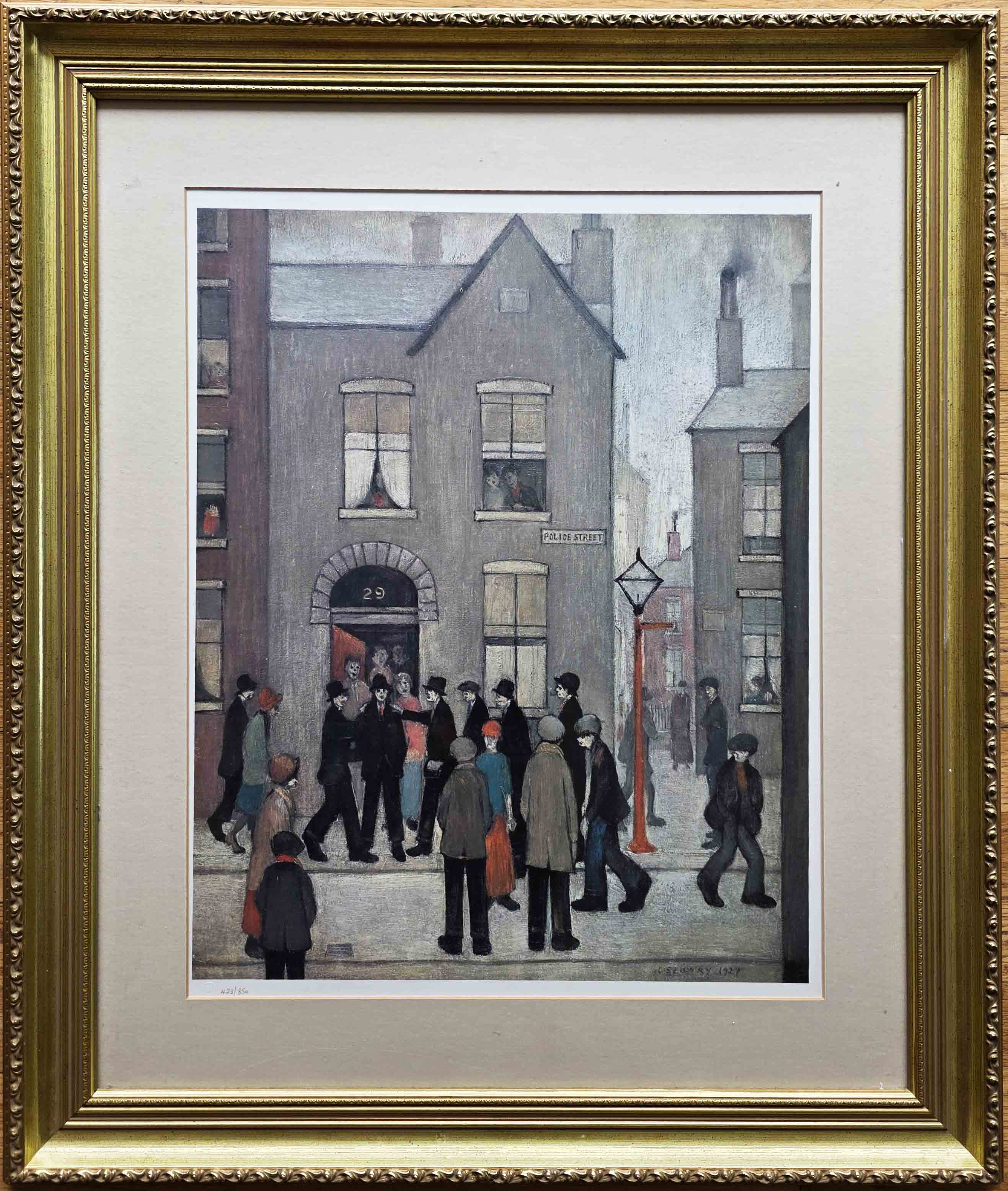 lowry, arrest, limited edition print