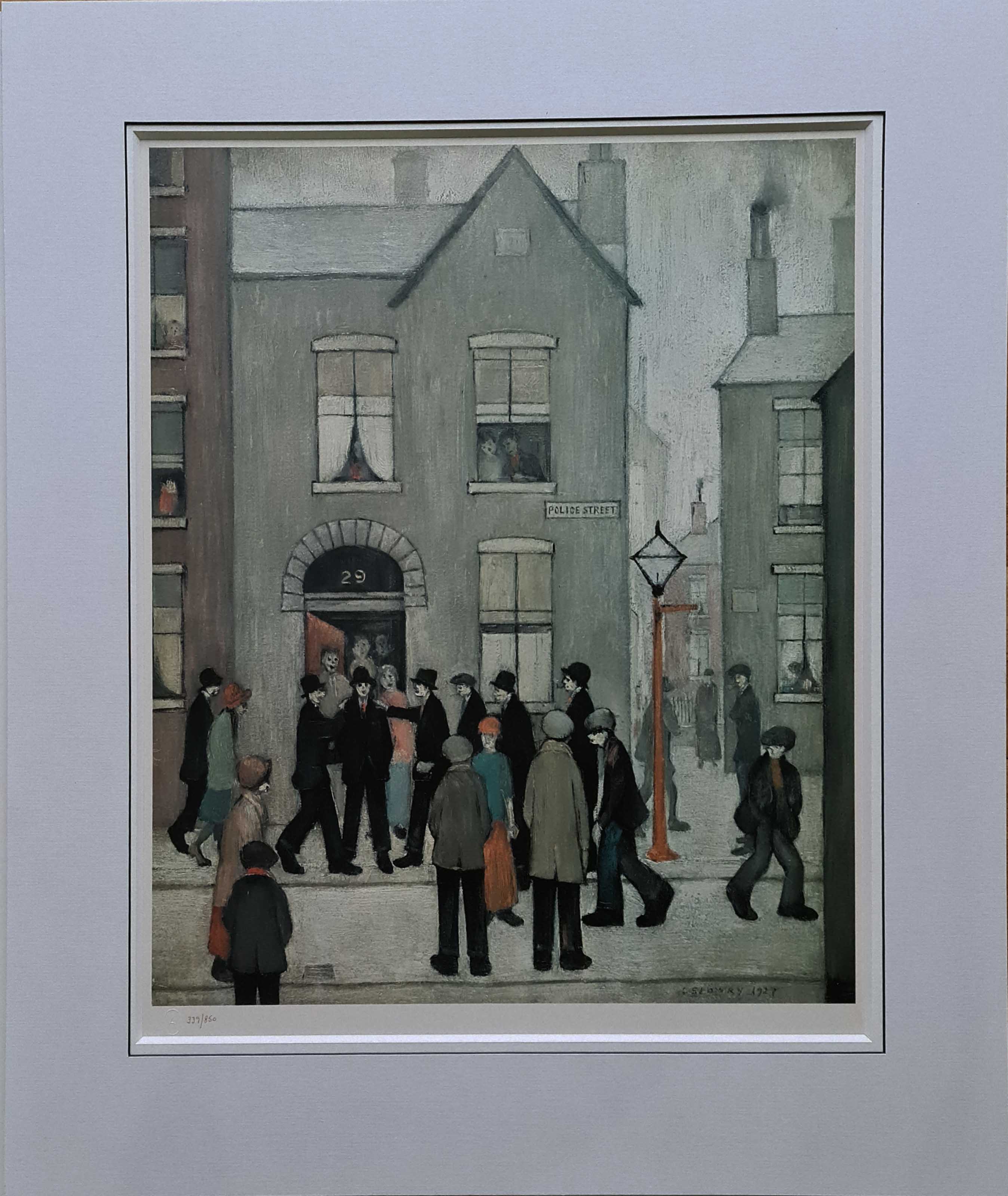 lowry, arrest, limited edition print