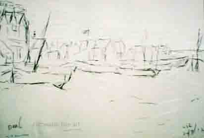 lowry the beach sketch deal signed print lslowry