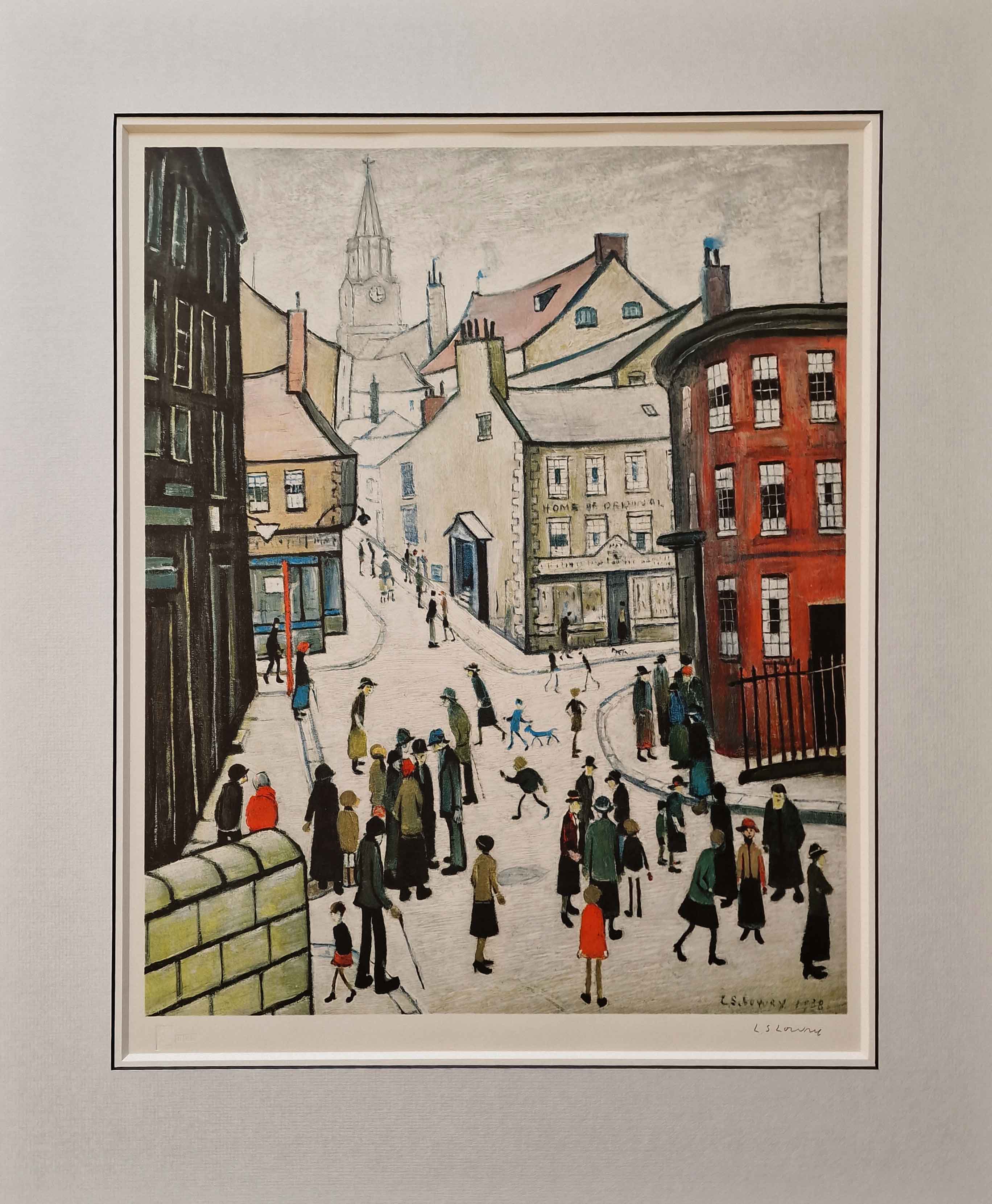 lowry Berwick on Tweed, signed print lslowry