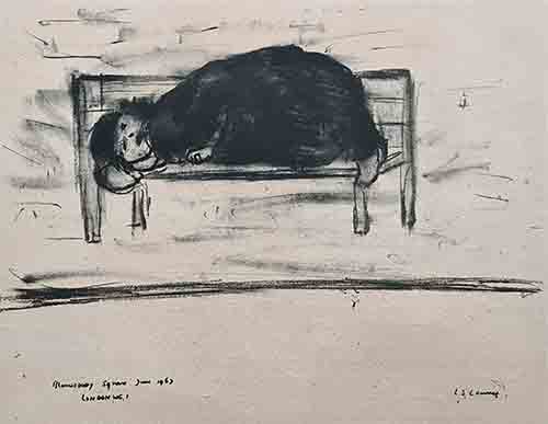 Bloomsbury Square, Lowry original signed limited edition lithograph Bloomsbury Square, Lowry original signed limited edition lithograph