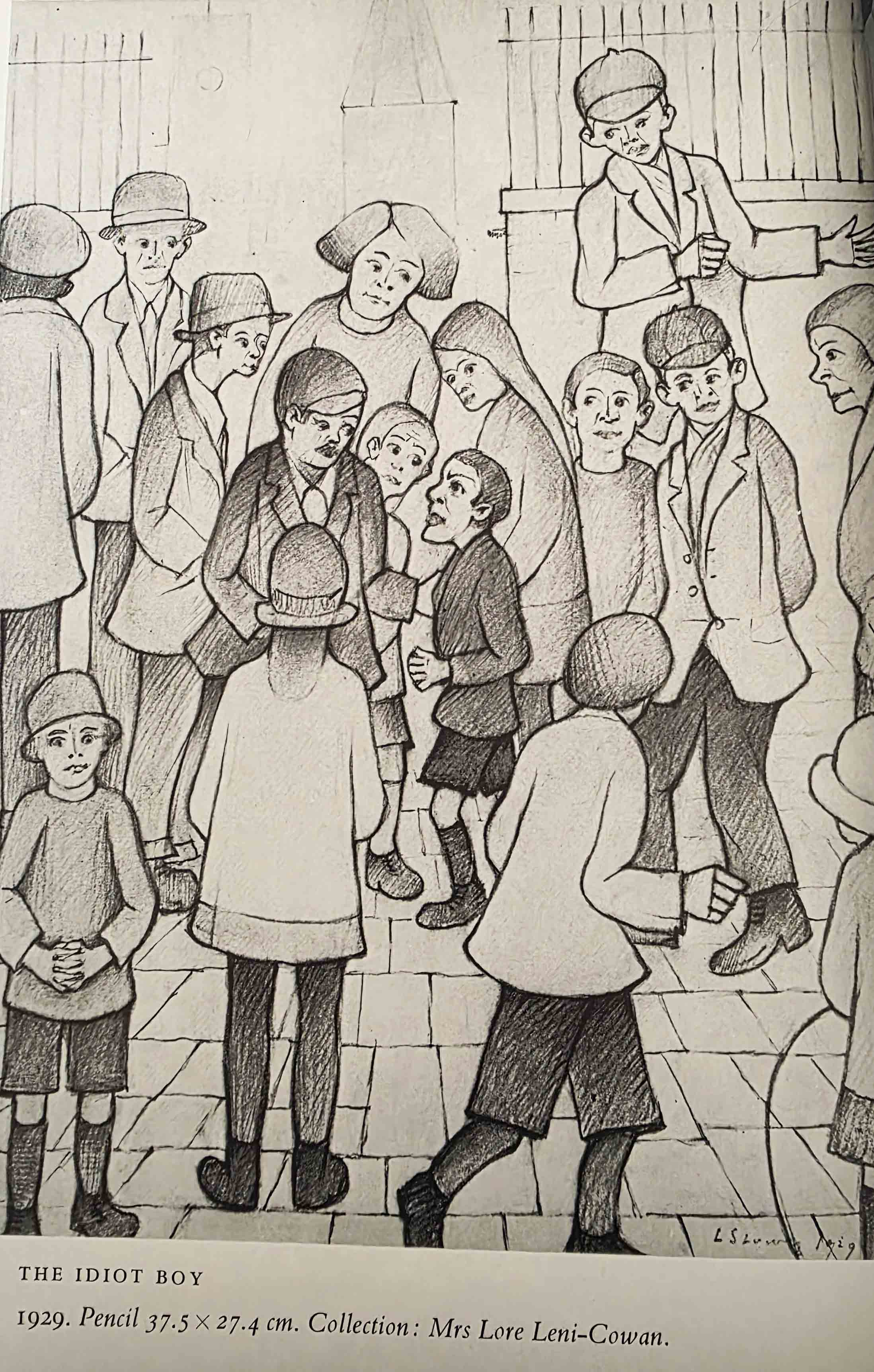 lowry, signed limited edition book, drawings, idiot boy