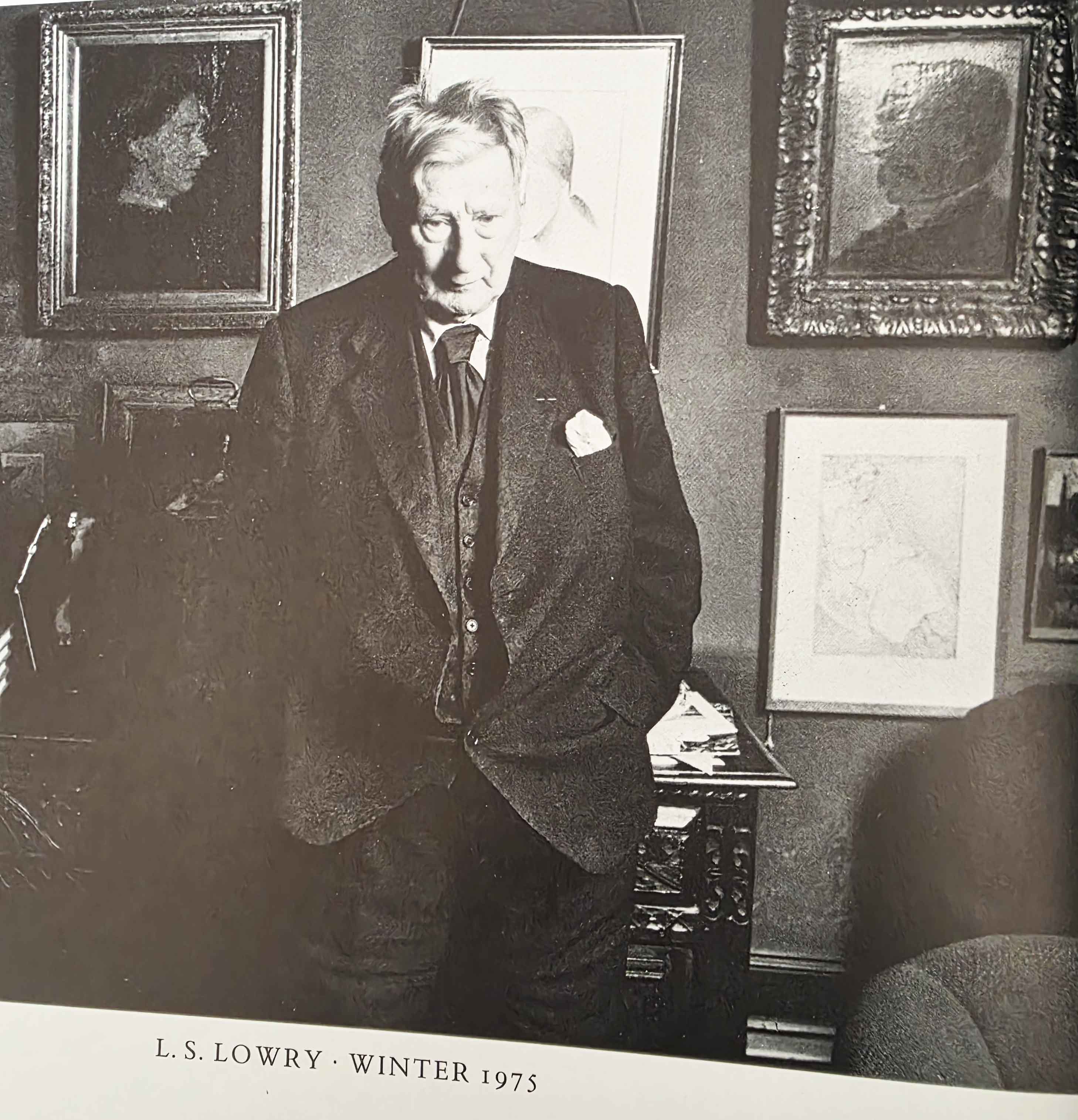 lowry, signed limited edition book, drawings,Photo Winter 1975
