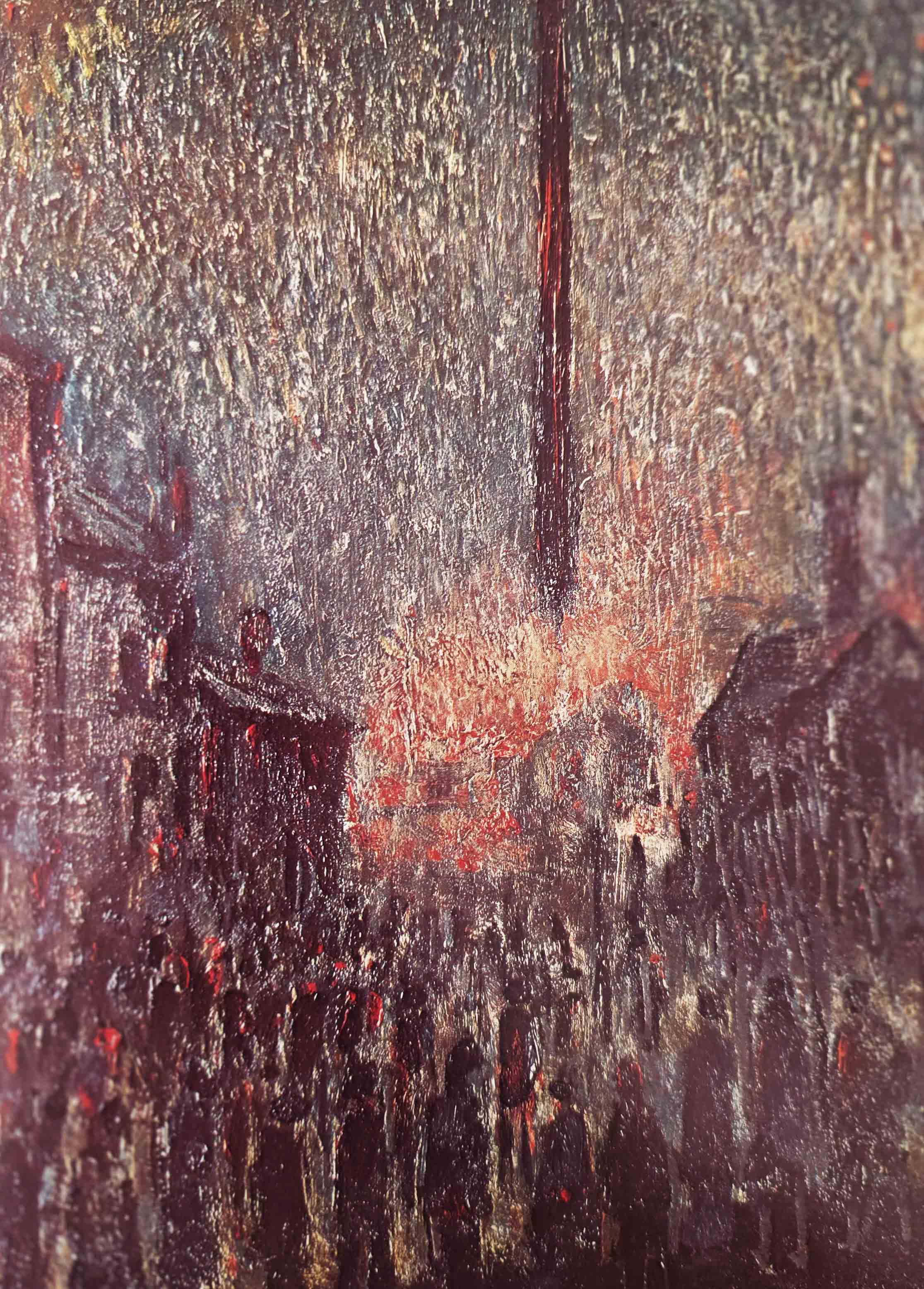 lowry, signed limited edition book, paintings, fire