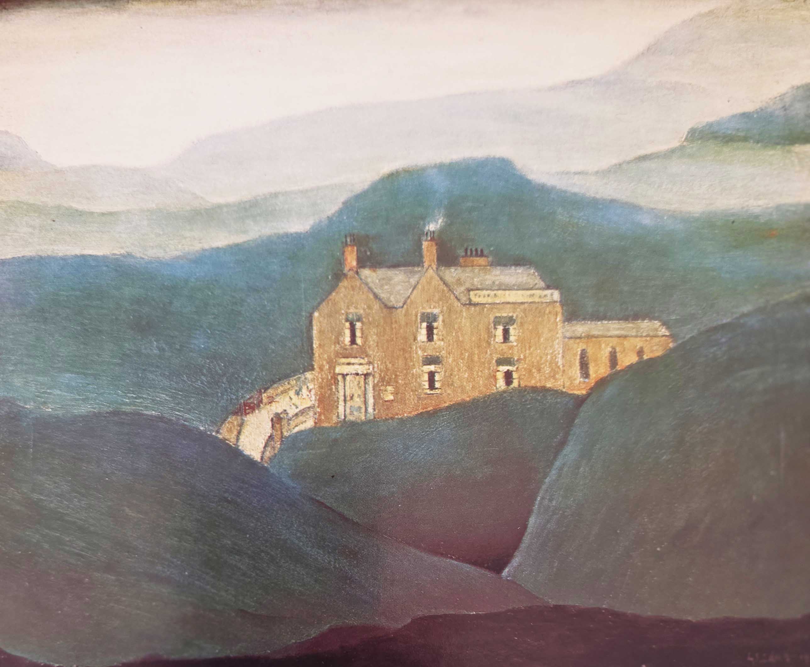 lowry, signed limited edition book, paintings, house in the moors