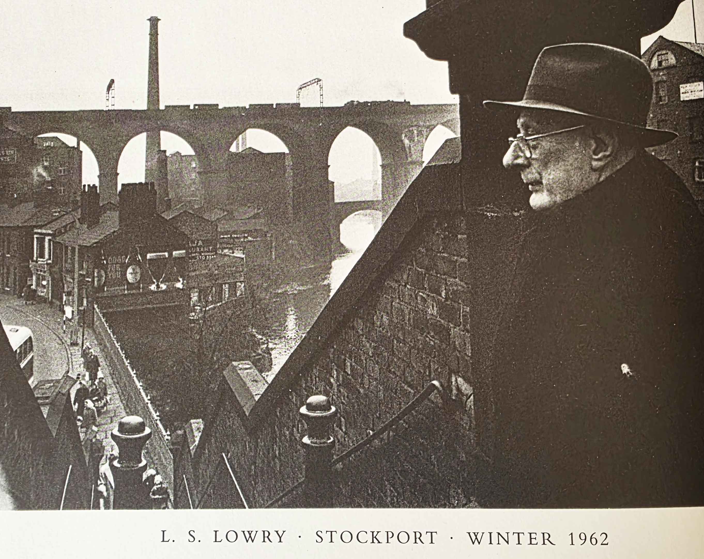 lowry, signed limited edition book, paintings, Stockport 1962