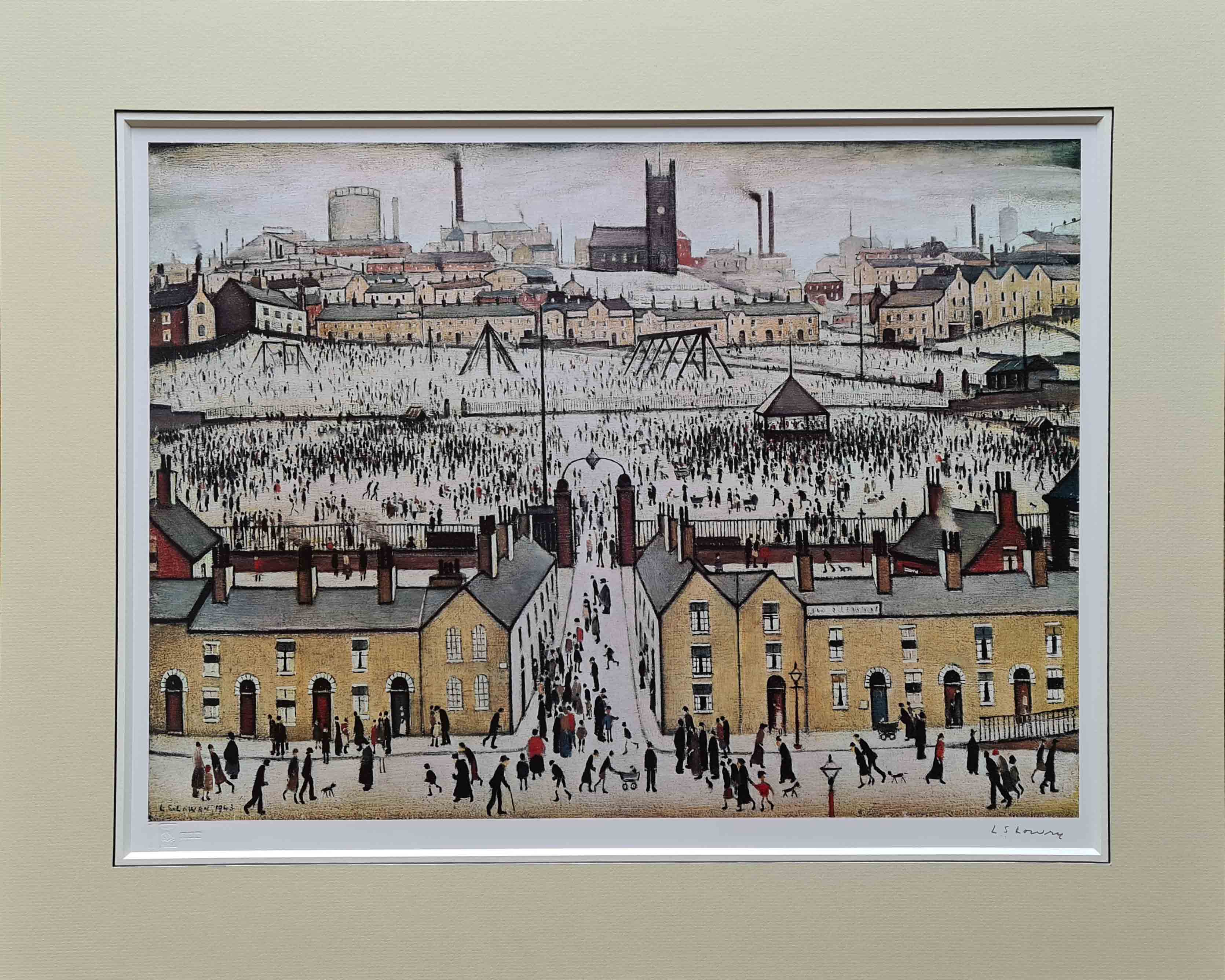 lowry, signed print, britain at play, lslowry