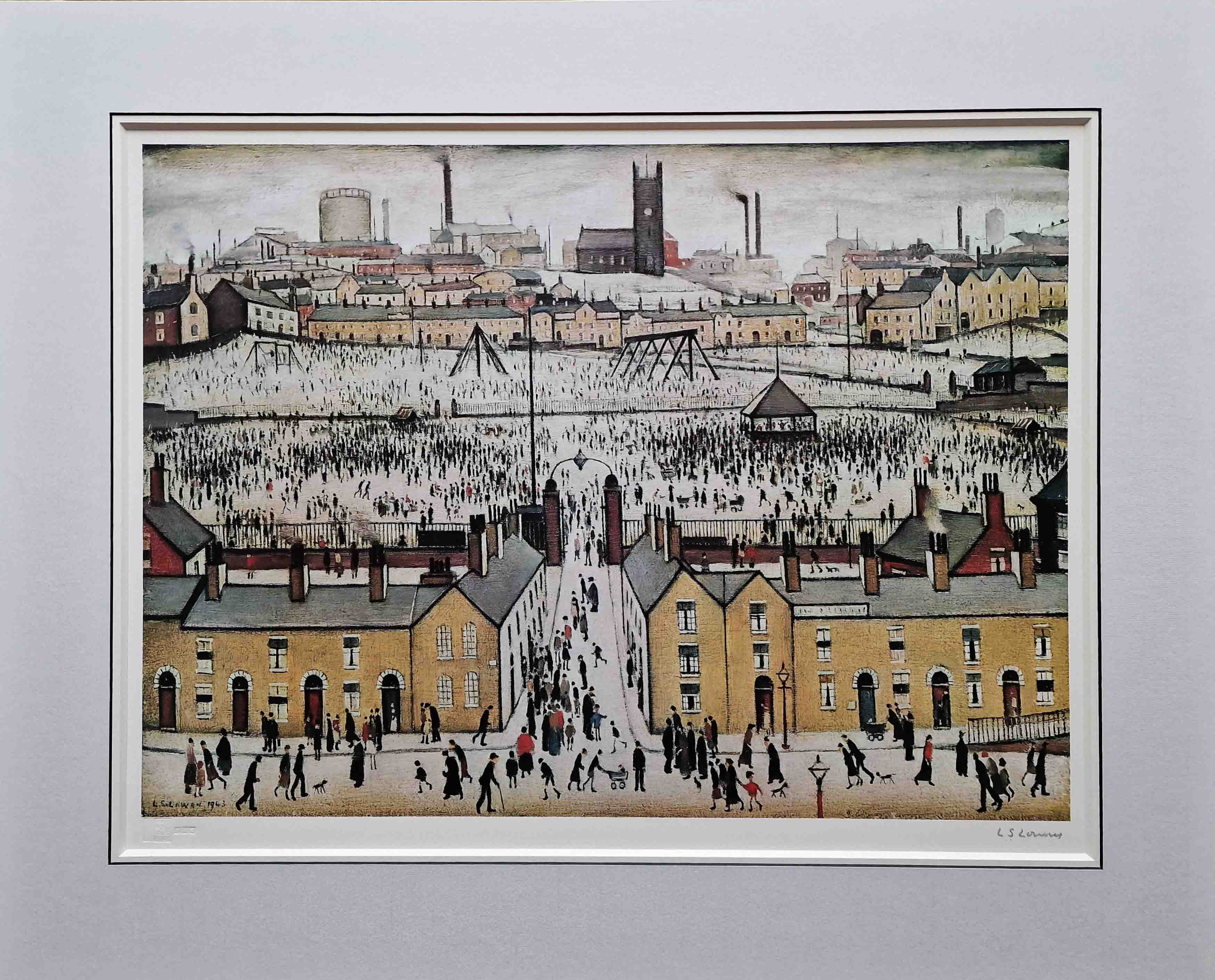 lowry, signed print, britain at play, lslowry