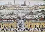 lowry signed print, britain at play