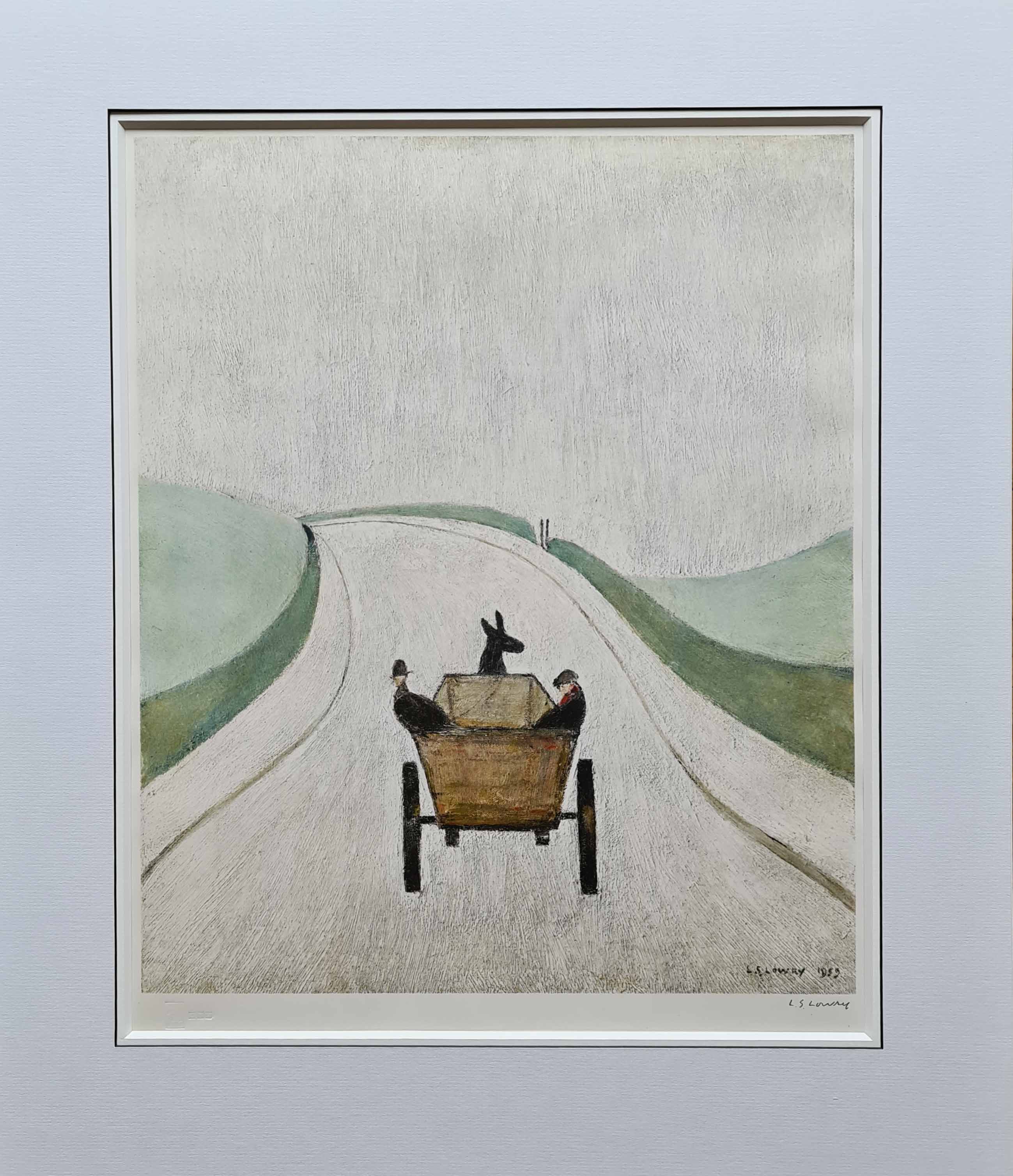 lowry The Cart, signed print lslowry