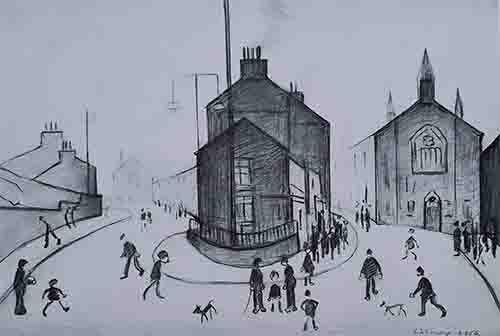 Lowry, limited edition print Clitheroe