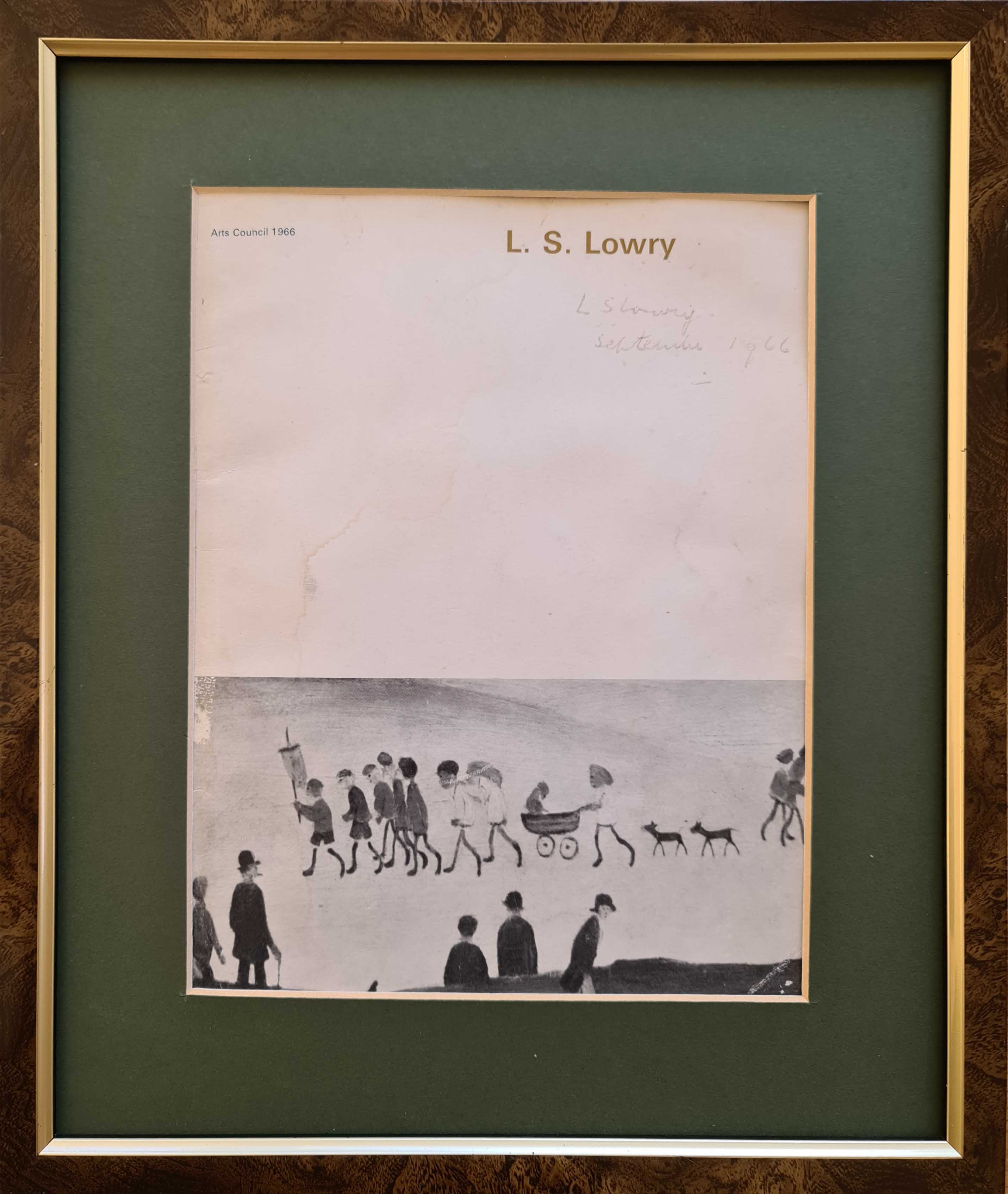 lowry, signed print, exhibitioncatalogue, lslowry