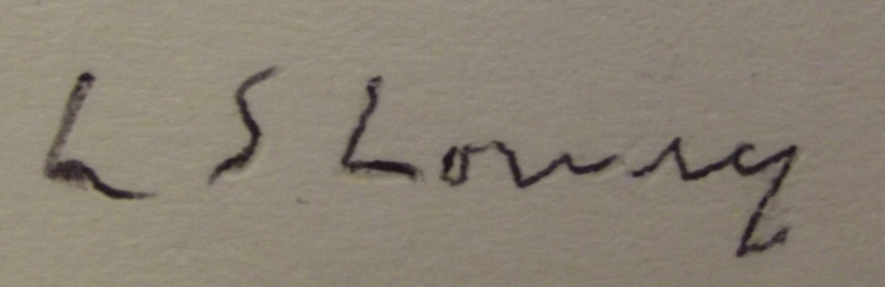 lowry overwritten signed print